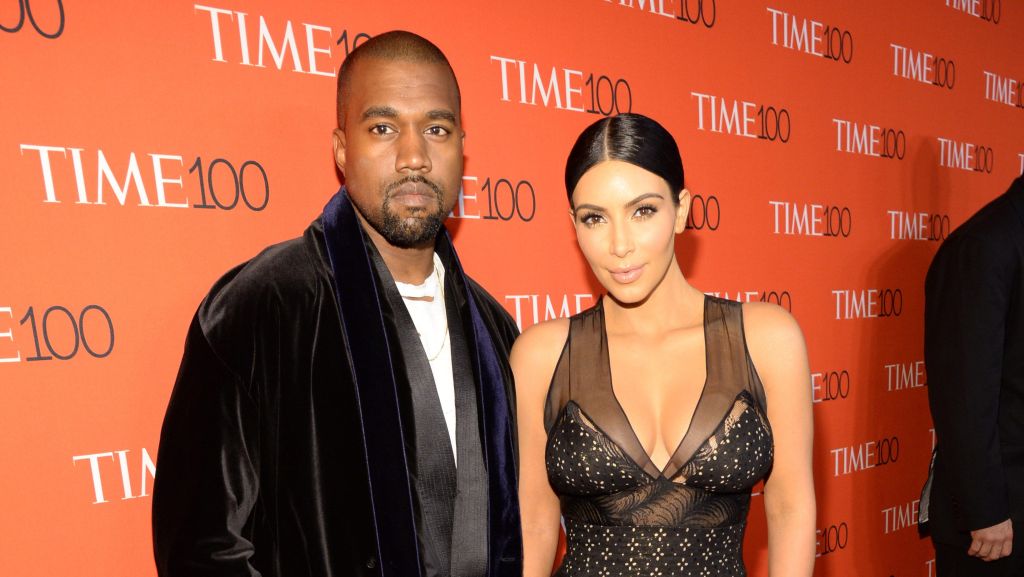 Kanye West and Kim Kardashian at TIME 100's Event