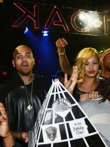 Chris Brown Celebrates His Birthday At 1 OAK Nightclub At The Mirage
