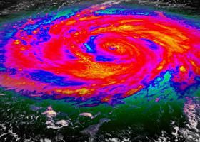 Hurricane Infrared Satellite View V1 (HD)