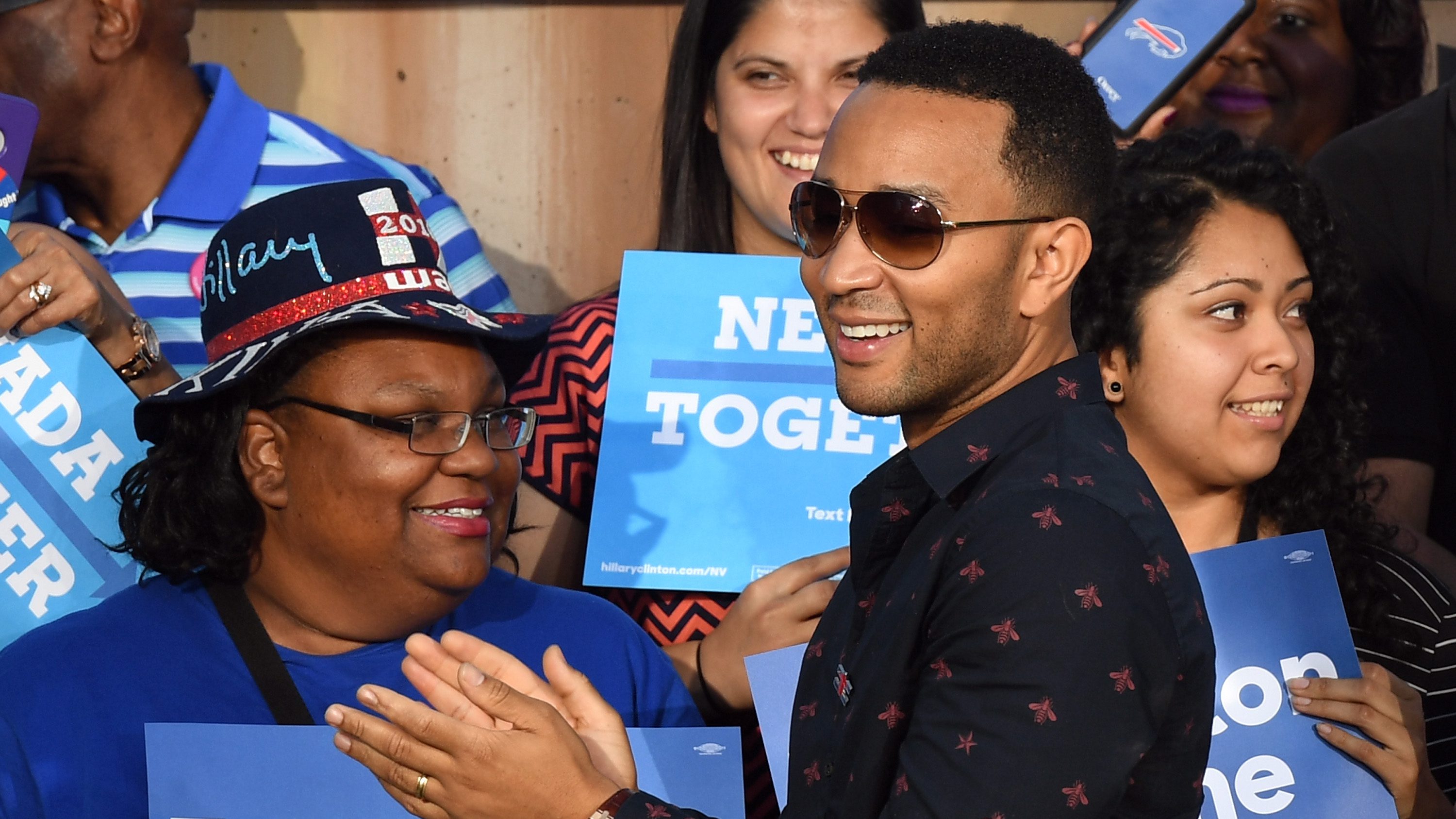 Elizabeth Warren Campaigns For Hillary Clinton In Las Vegas