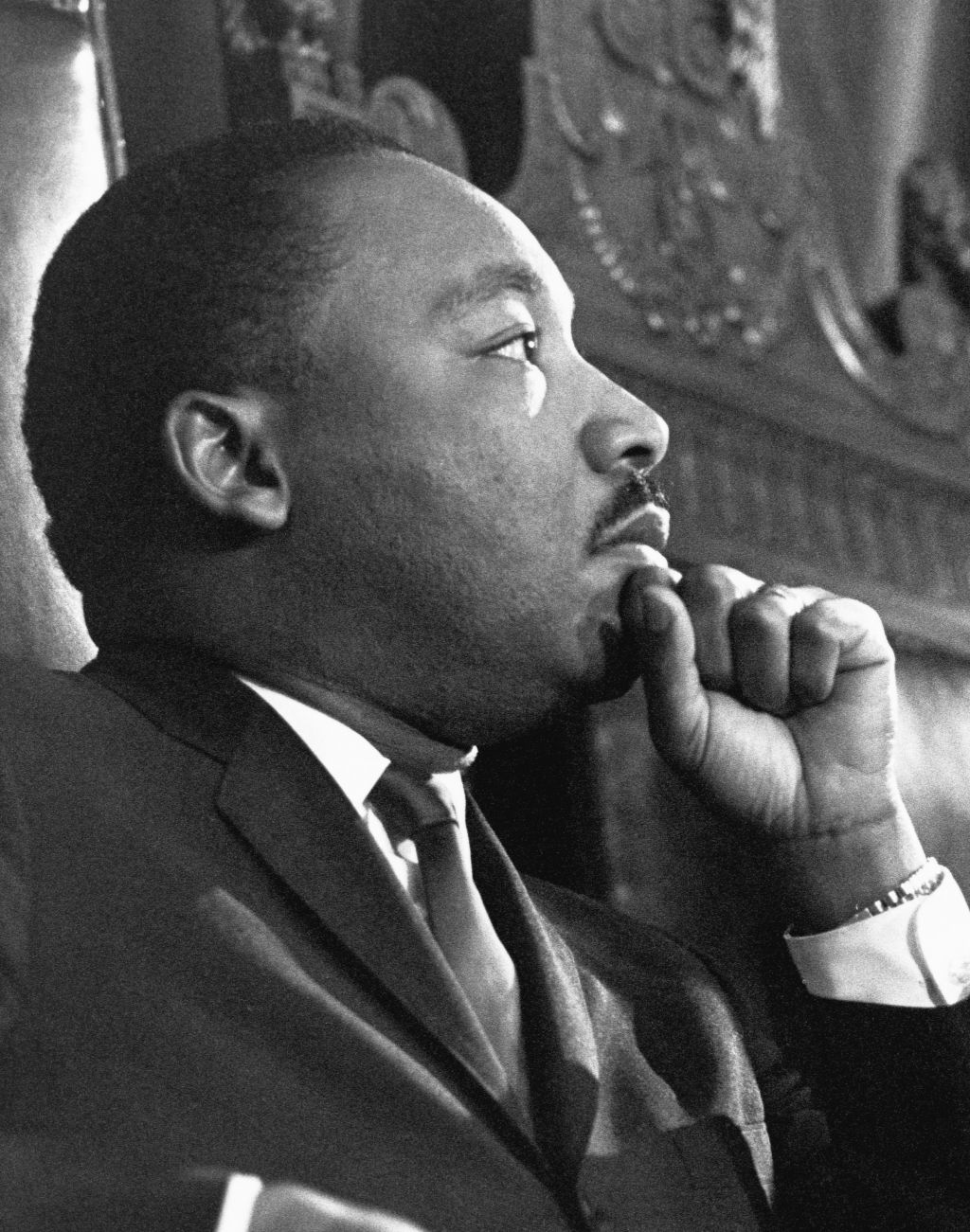 Martin Luther King Jr. Before a Speech