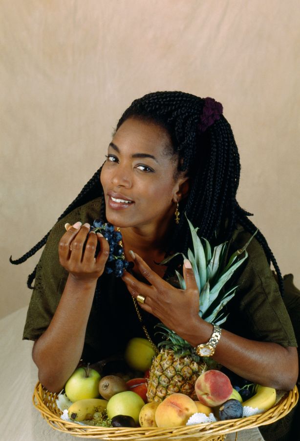 Actress Angela Bassett at 1993 Deauville Film Festival
