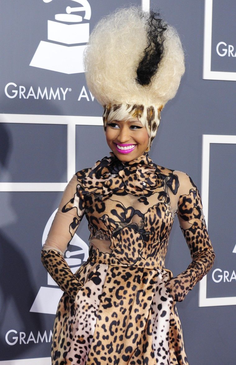 Rapper Nicki Minaj arrives for the 53rd