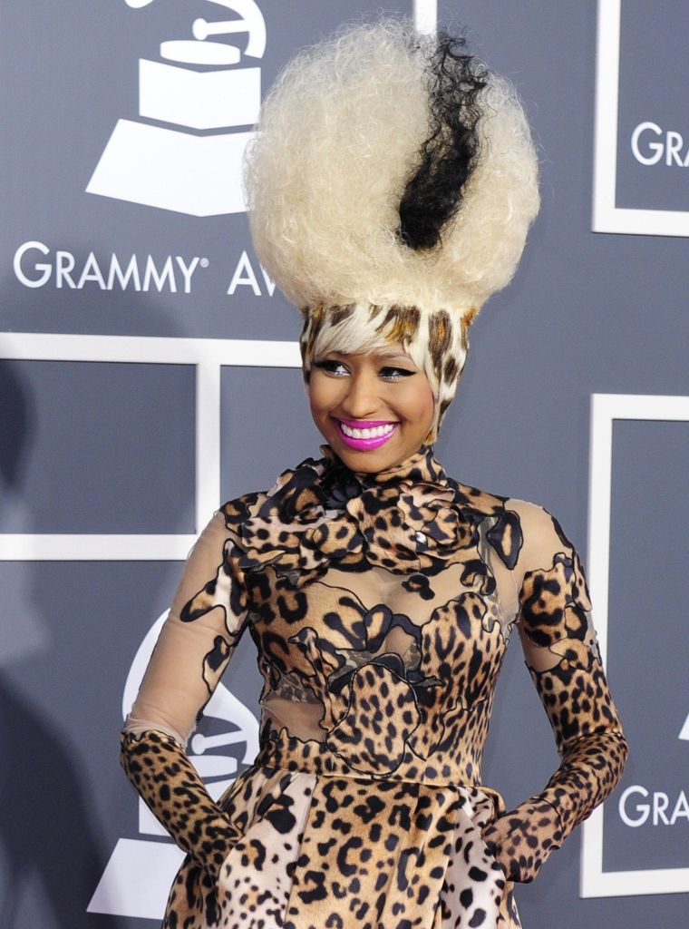 Rapper Nicki Minaj arrives for the 53rd