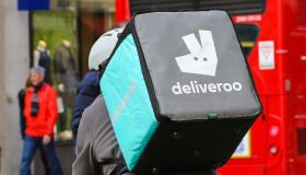 Deliveroo bicycle courier