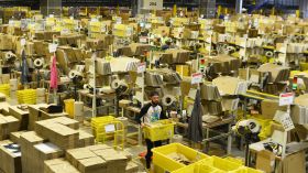 Inside the Amazon UK warehouse on Black Friday