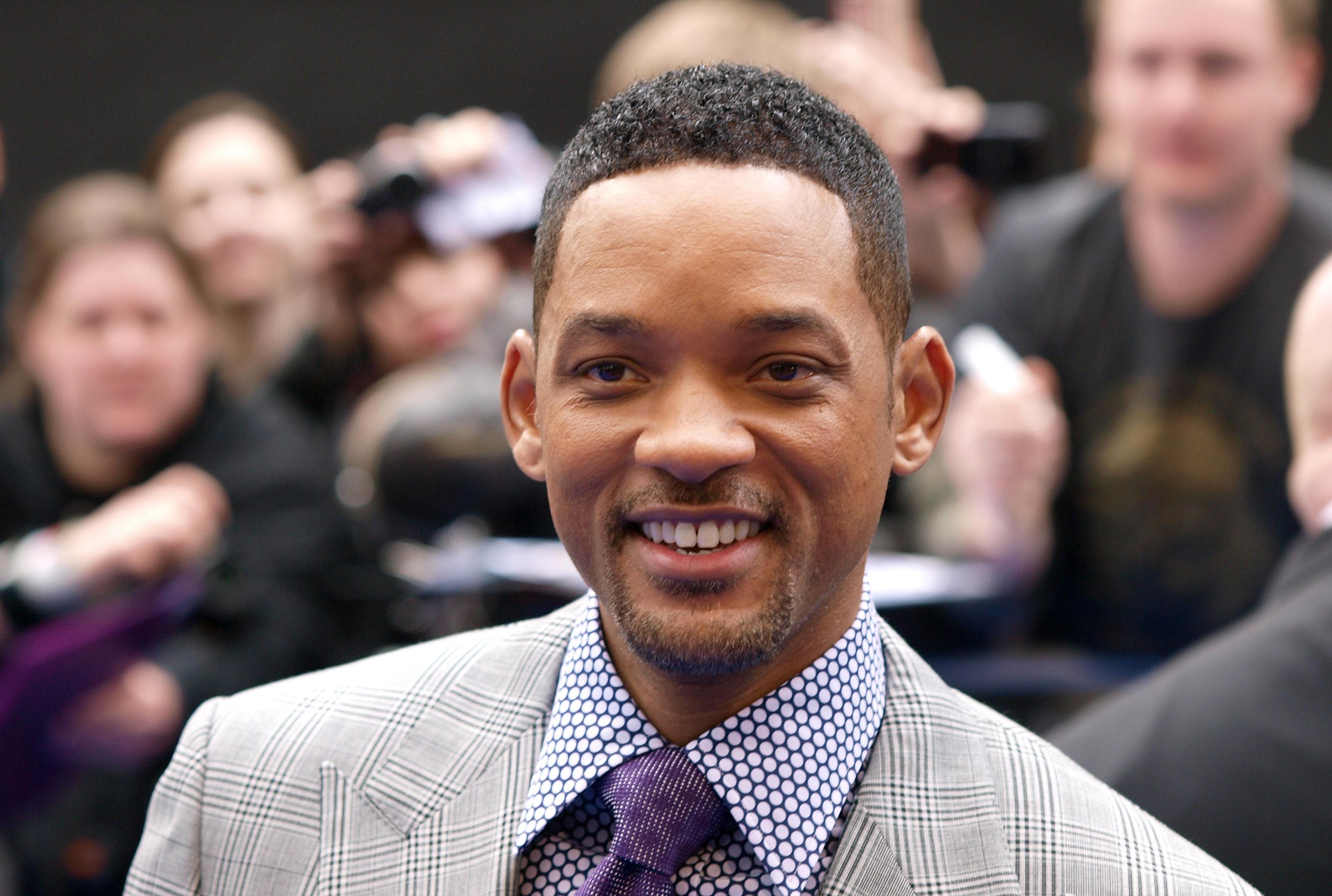 US actor Will Smith acknowledges the cro