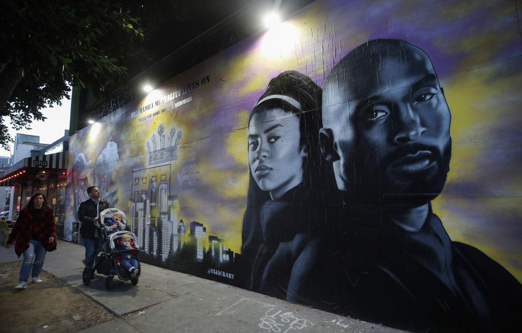 Los Angeles Lakers Legend Kobe Bryant Memorialized Across L.A. In Murals