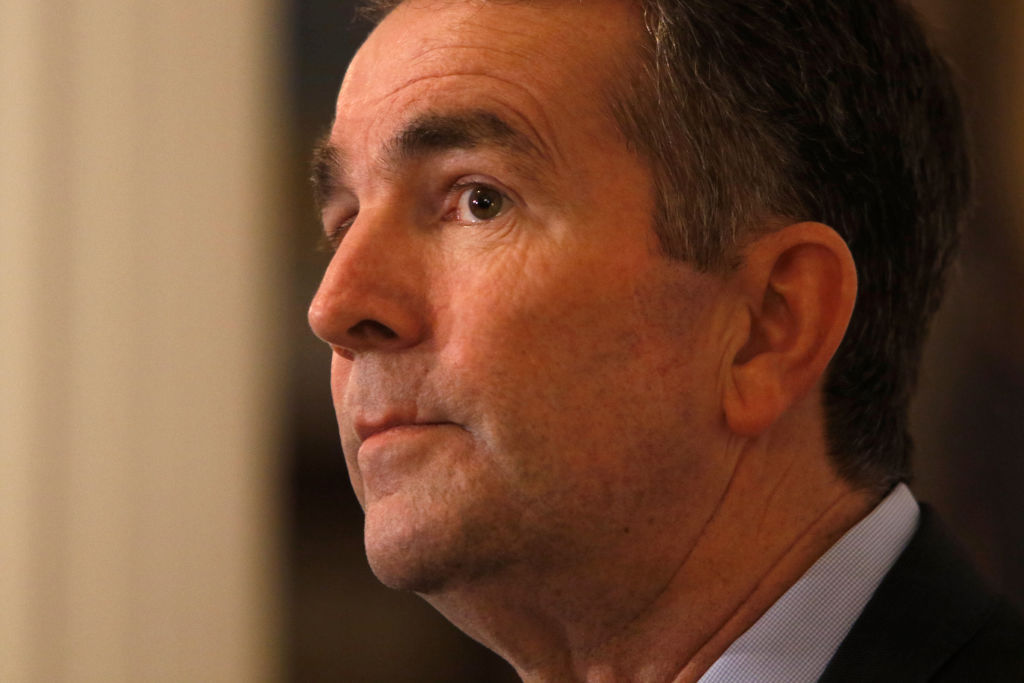 Governor Ralph Northam addresses the media the day after a photo of a person in Blackface and another dressed in a KKK uniform were discovered on his page in his medical school yearbook.