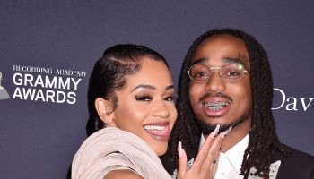 Saweetie and Quavo at the Pre-GRAMMY Gala and GRAMMY Salute to Industry Icons Honoring Sean "Diddy" Combs