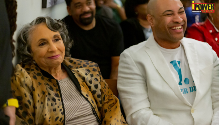 Cathy Hughes came by to support the event!