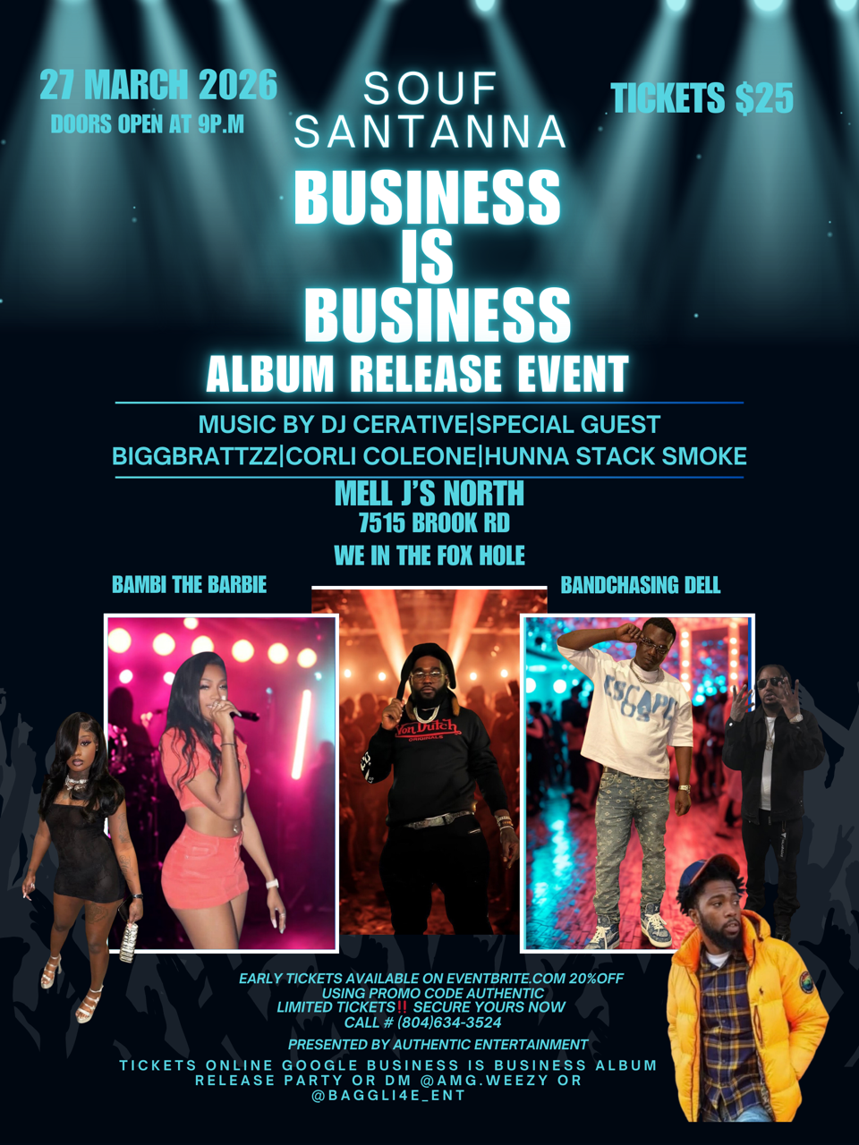 Souf Santanna Business is Business Album Release Event